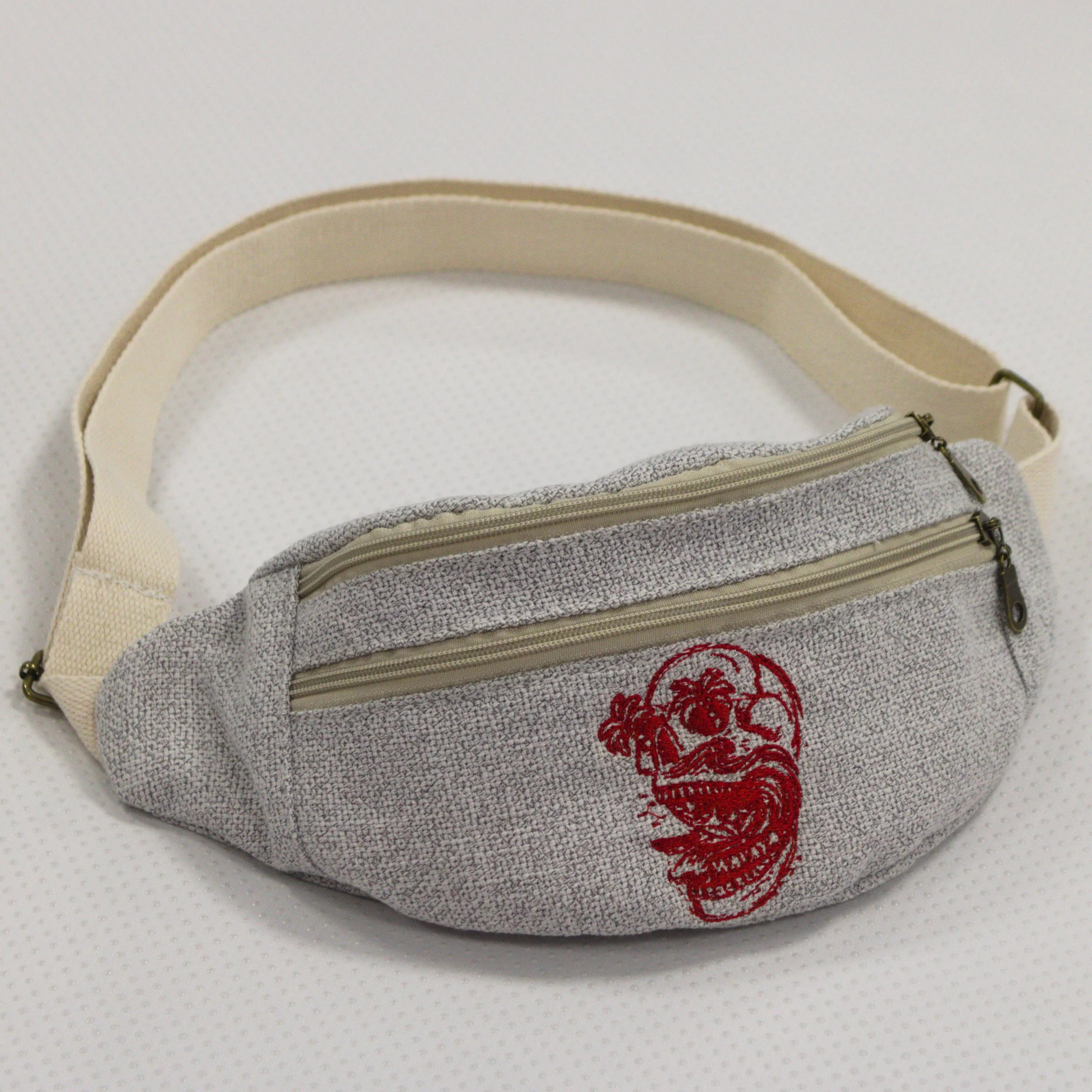 Sac Banane Gris Essential - création textile durable - Mycobloom