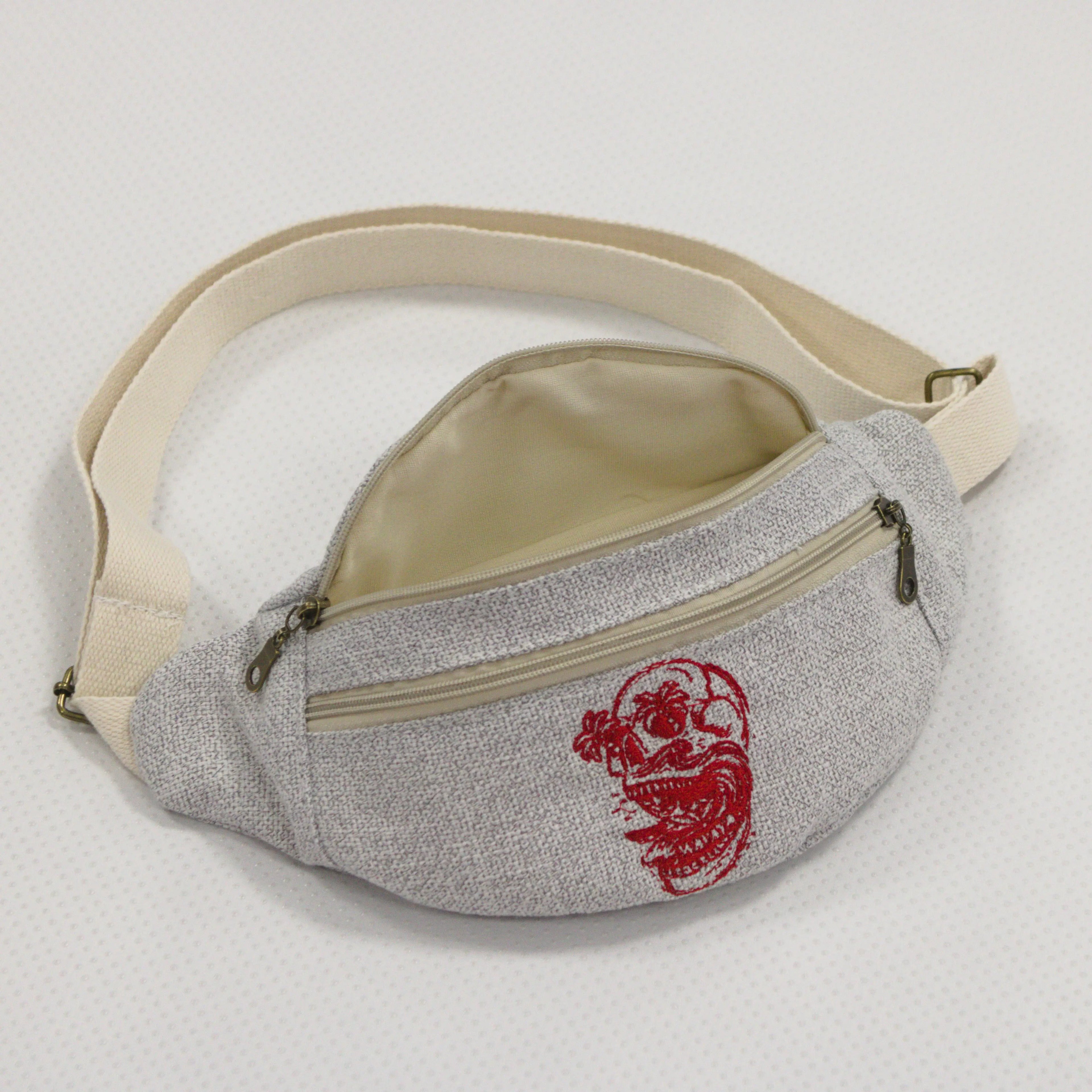 Sac Banane Gris Essential - création textile durable - Mycobloom