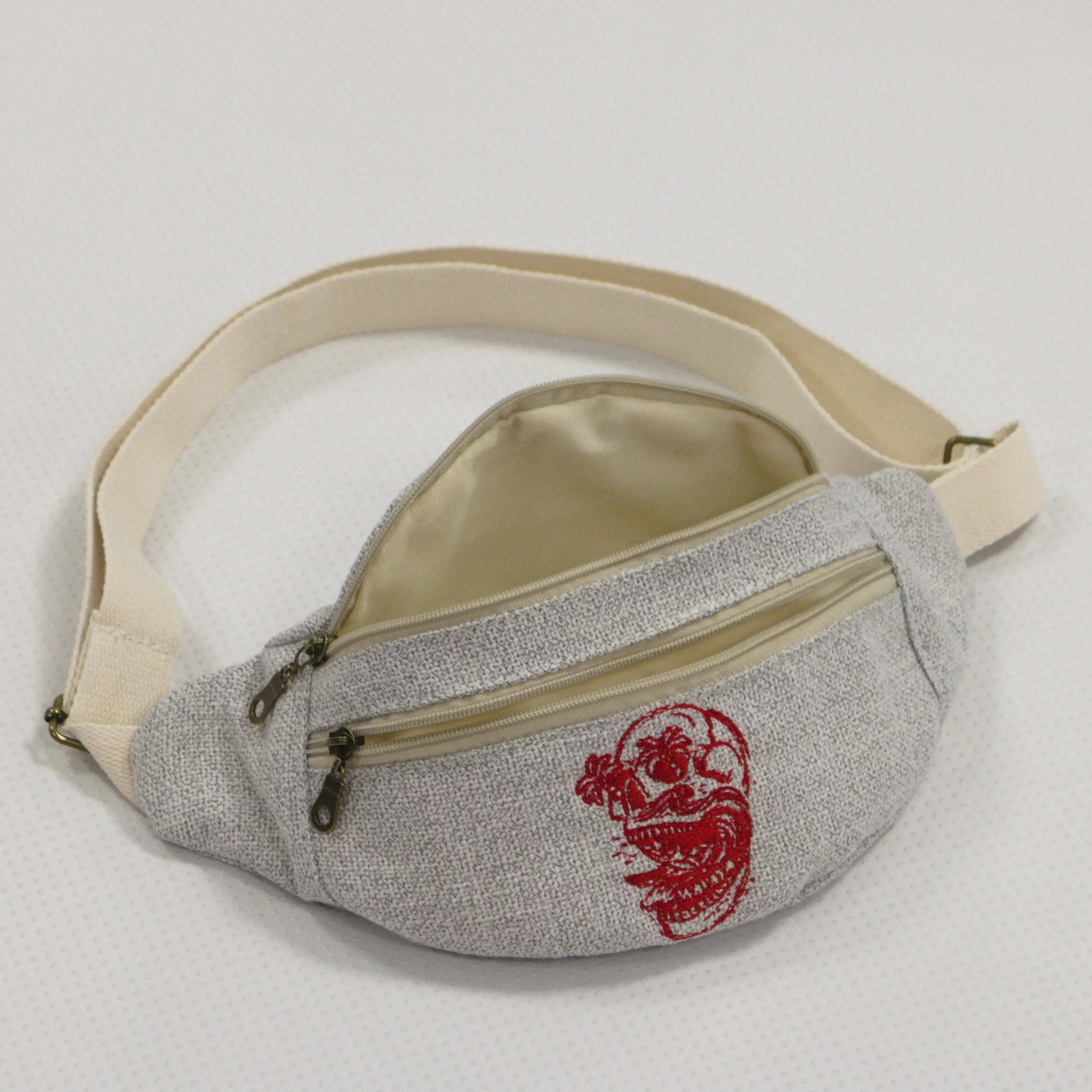Sac Banane Gris Essential - création textile durable - Mycobloom