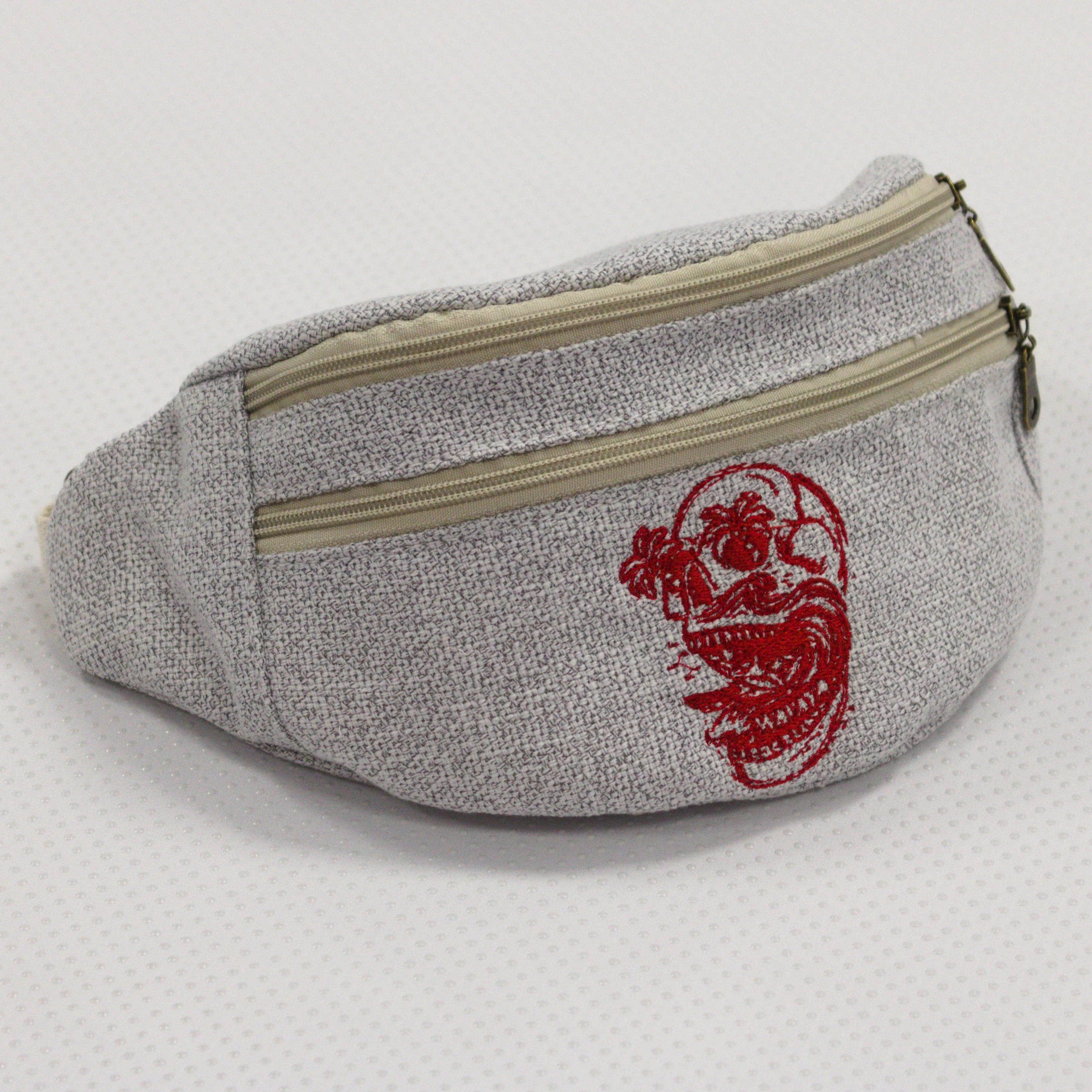 Sac Banane Gris Essential - création textile durable - Mycobloom