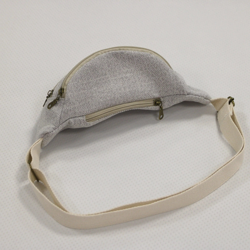 Sac Banane Gris Essential - création textile durable - Mycobloom