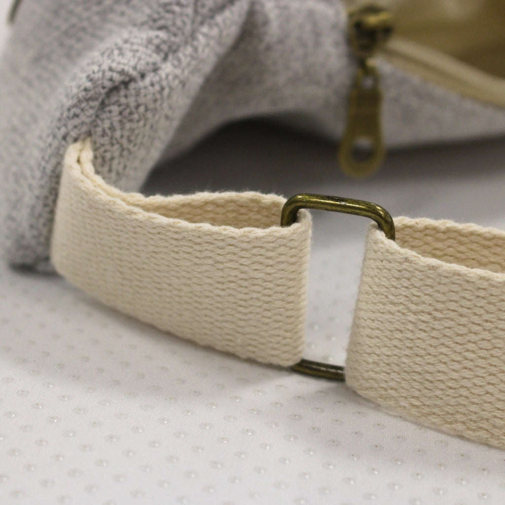 Sac Banane Gris Essential - création textile durable - Mycobloom