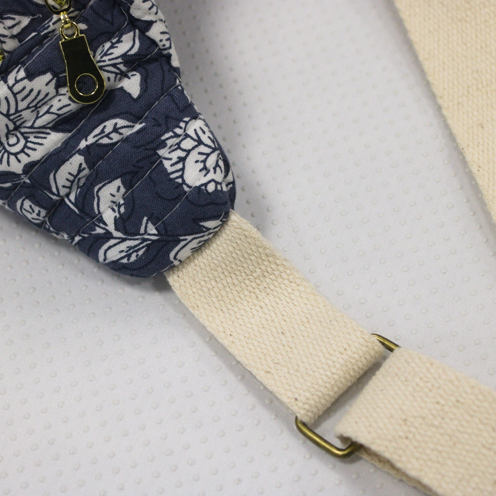 Sac banane tissu matelassé Essential - création textile durable - Mycobloom