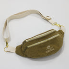 Sac banane velours côtelé Essential - création textile durable - Mycobloom