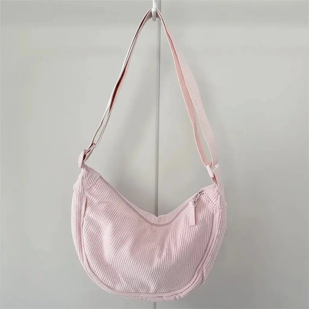 Sac bandoulière velours côtelé Essential