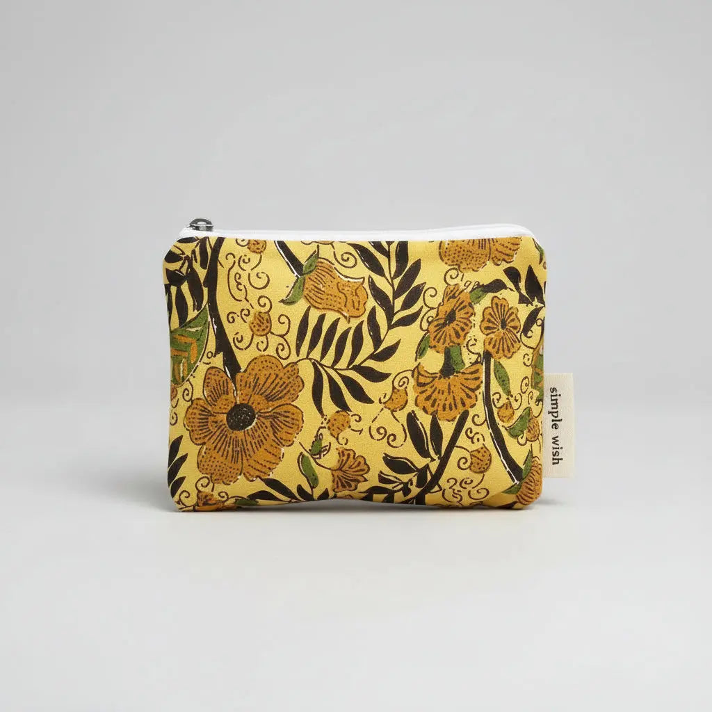 Pochette coton imprimé vintage