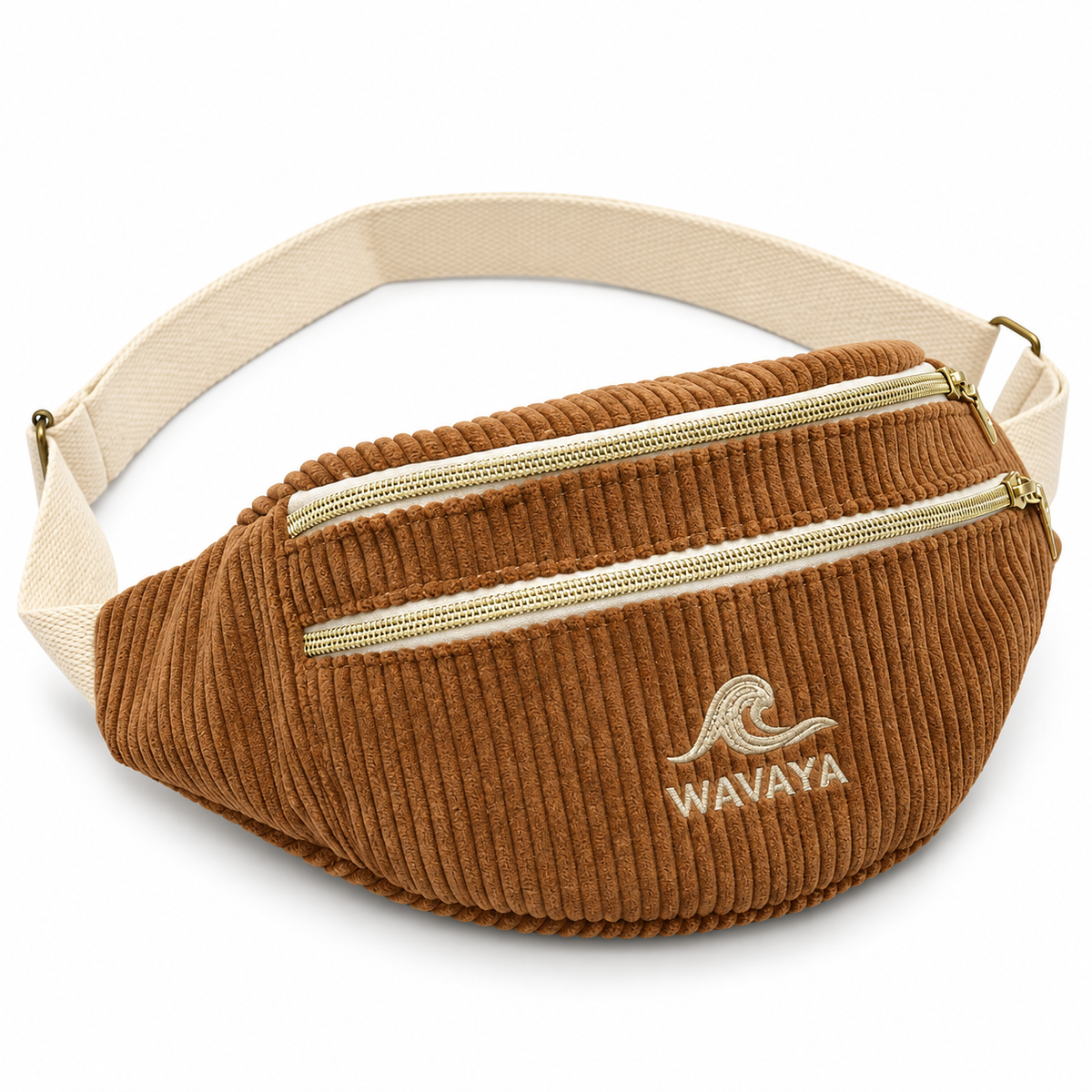Sac banane velours côtelé Essential - création textile durable - Mycobloom