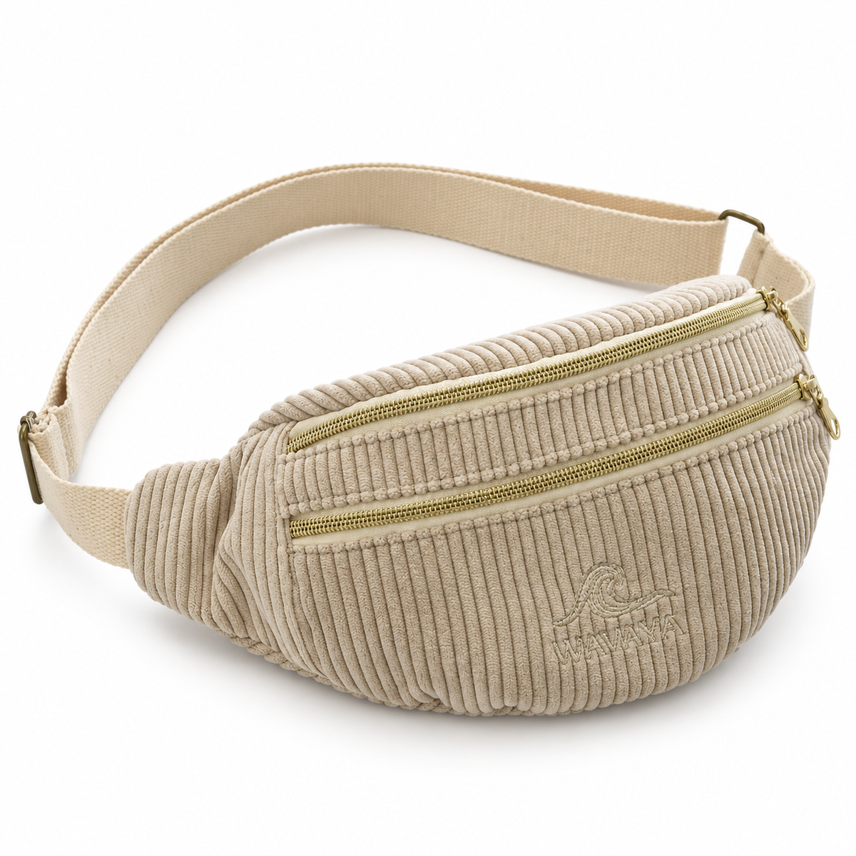 Sac banane velours côtelé Essential - création textile durable - Mycobloom