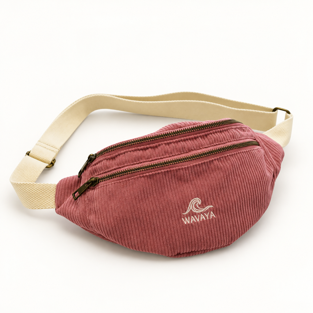 Sac banane velours - création textile durable - Mycobloom