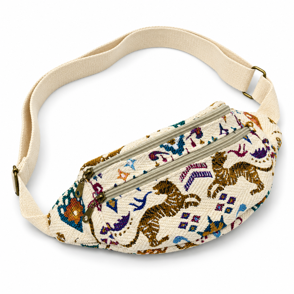 Sac banane Jacquard Essential - création textile durable - Mycobloom