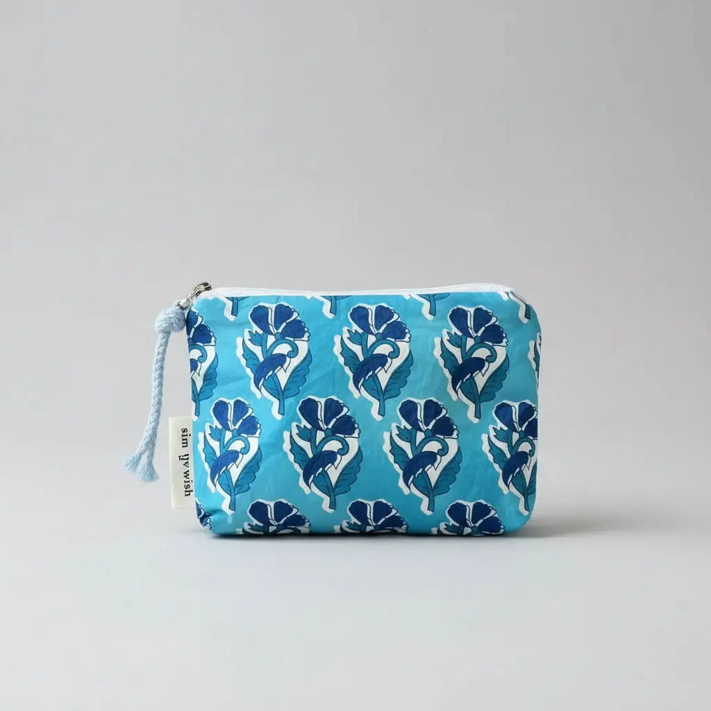 Pochette coton imprimé vintage