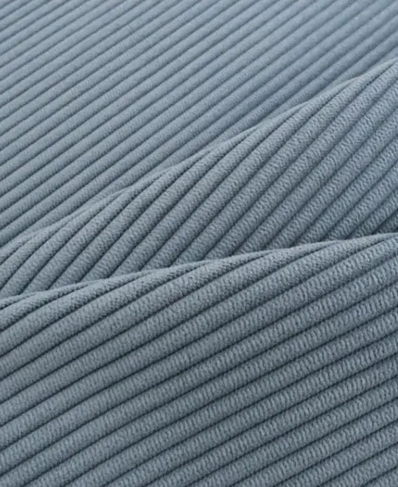 Velours Côtelé Ameublement Bleu Denim Wavaya