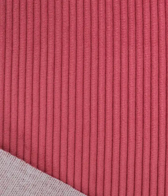 Velours Côtelé Ameublement Framboise Wavaya